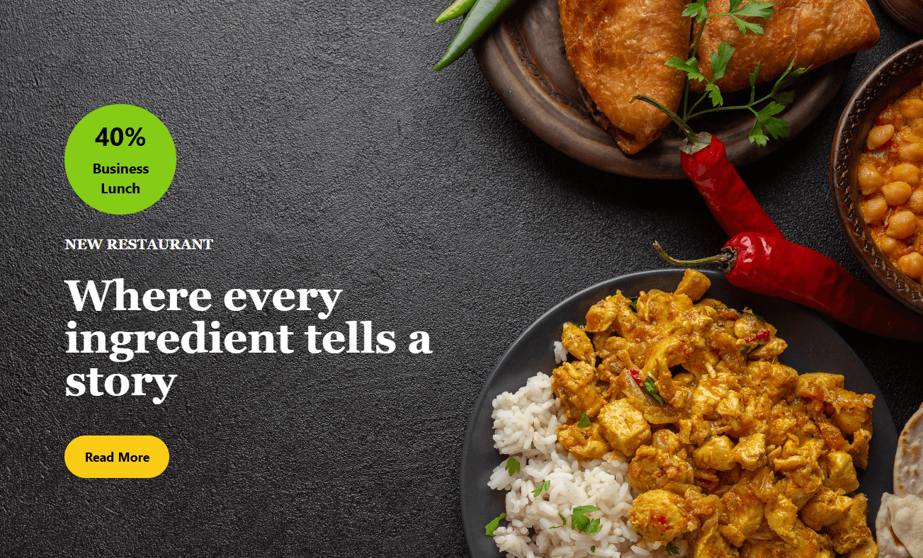 Landing Page para Restaurante